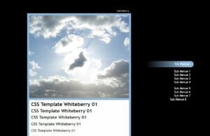 CSS Template Whiteberry 01