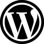 Wordpress Logo Schwarz/Weiss