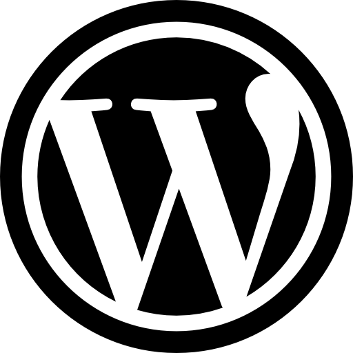 Wordpress Logo Schwarz/Weiss